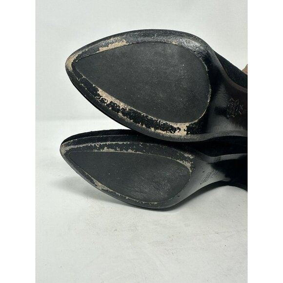 JILDOR SUEDE 7.5 BLACK ANKLE BOOTIES - Picture 8 of 10